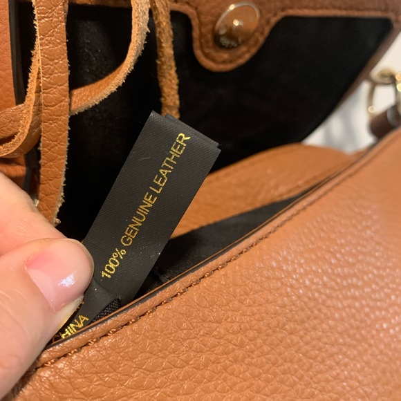 Brown Leather Rebecca Minkoff Crossbody Purse - Picture 7 of 12